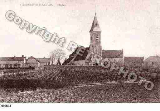Ville de VILLENEUVESTSALVES, carte postale ancienne