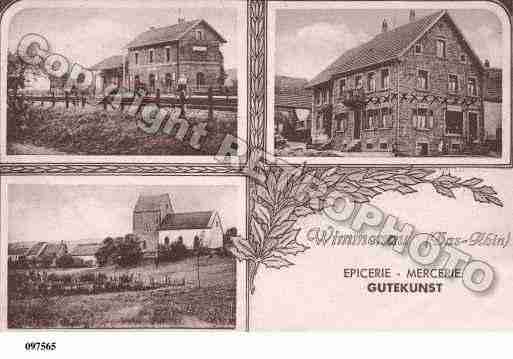 Ville de WIMMENAU, carte postale ancienne