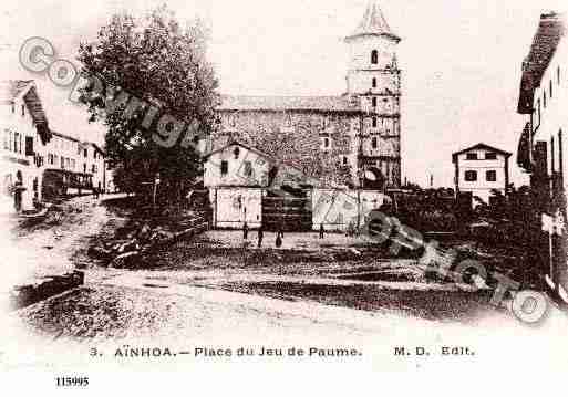 Ville de AINHOA, carte postale ancienne