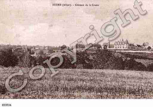 Ville de AUDES, carte postale ancienne