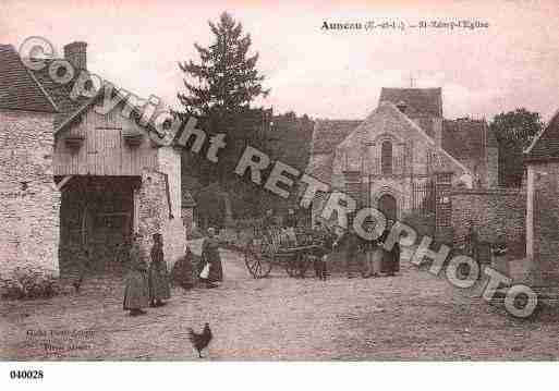 Ville de AUNEAU, carte postale ancienne