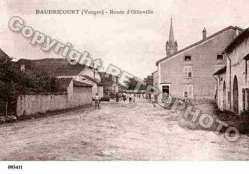Ville de BAUDRICOURT, carte postale ancienne