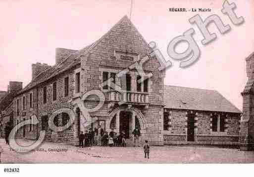 Ville de BEGARD, carte postale ancienne