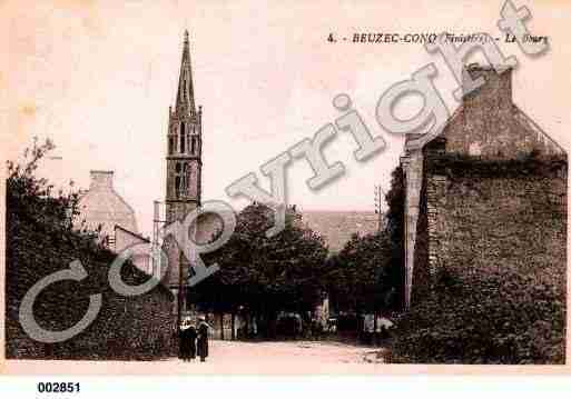 Ville de BEUZECCONQ, carte postale ancienne