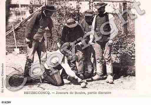 Ville de BEUZECCONQ, carte postale ancienne