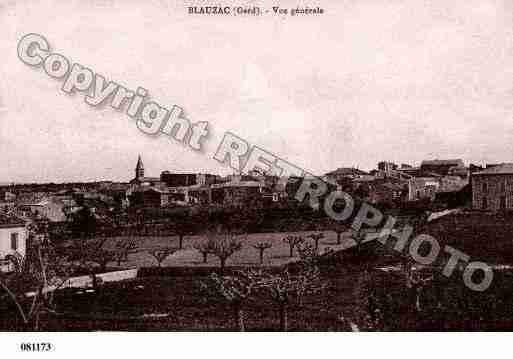 Ville de BLAUZAC, carte postale ancienne