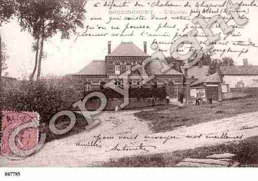 Ville de BOUZINCOURT, carte postale ancienne
