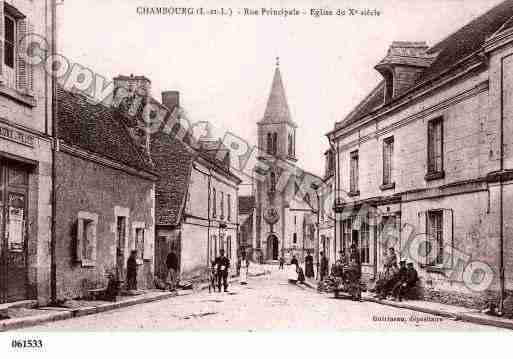 Ville de CHAMBOURGSURINDRE, carte postale ancienne