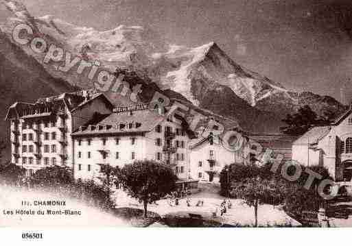 Ville de CHAMONIXMONTBLANC, carte postale ancienne