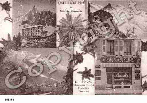 Ville de CHAMONIXMONTBLANC, carte postale ancienne