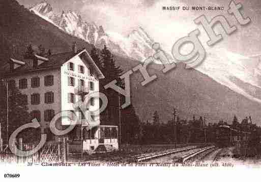 Ville de CHAMONIXMONTBLANC, carte postale ancienne