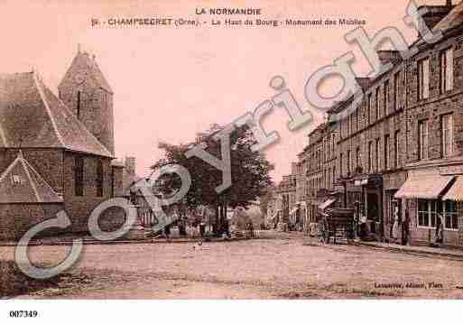 Ville de CHAMPSECRET, carte postale ancienne