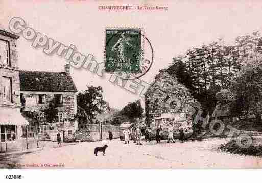 Ville de CHAMPSECRET, carte postale ancienne