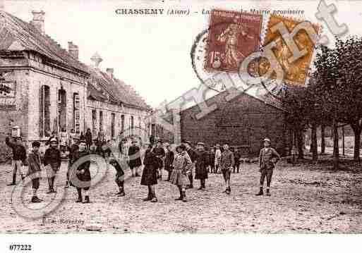 Ville de CHASSEMY, carte postale ancienne