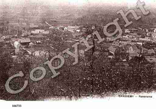 Ville de CHASSEMY, carte postale ancienne