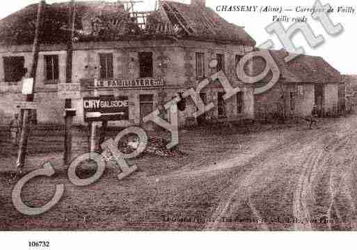 Ville de CHASSEMY, carte postale ancienne