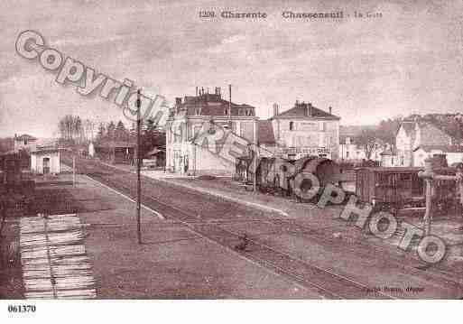 Ville de CHASSENEUILSURBONNIEURE, carte postale ancienne