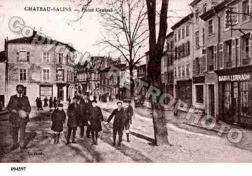 Ville de CHATEAUSALINS, carte postale ancienne