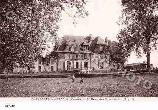 Ville de CHAVAGNESLESREDOUX, carte postale ancienne