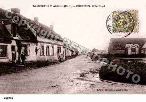 Ville de COUDRES, carte postale ancienne