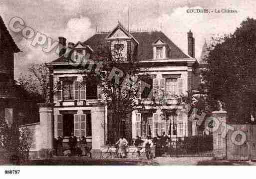 Ville de COUDRES, carte postale ancienne