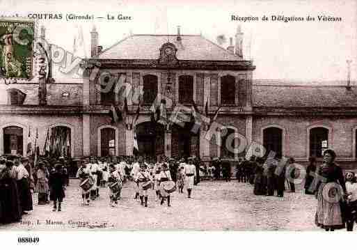 Ville de COUTRAS, carte postale ancienne