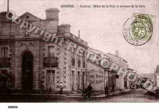 Ville de COUTRAS, carte postale ancienne