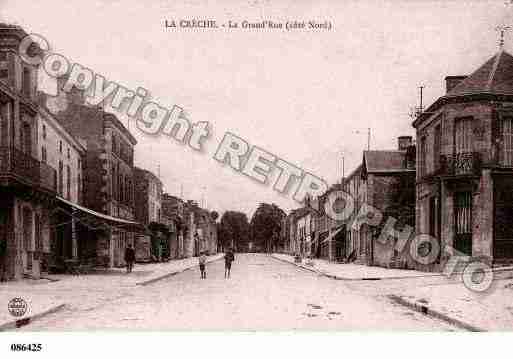 Ville de CRECHE(LA), carte postale ancienne