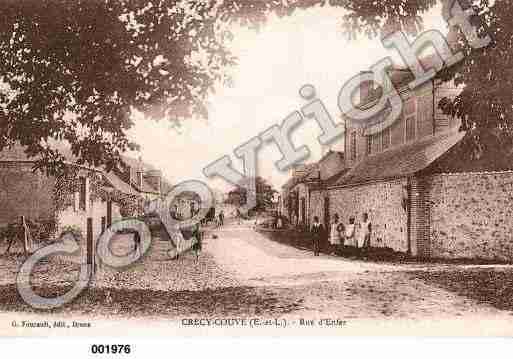 Ville de CRECYCOUVE, carte postale ancienne
