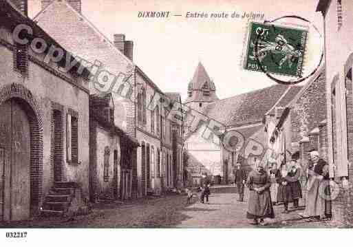 Ville de DIXMONT, carte postale ancienne