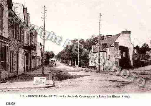 Ville de DONVILLELESBAINS, carte postale ancienne