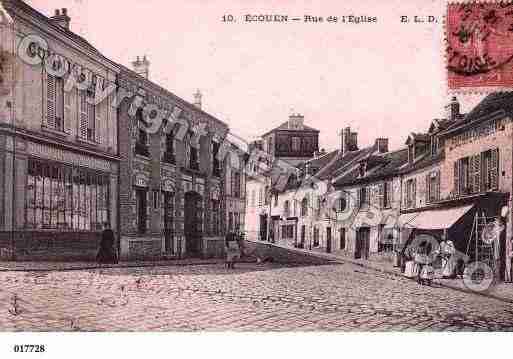 Ville de ECOUEN, carte postale ancienne