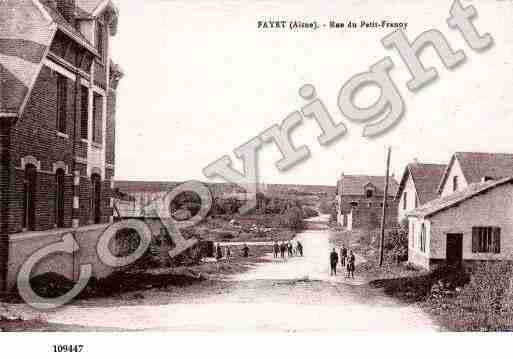 Ville de FAYET, carte postale ancienne