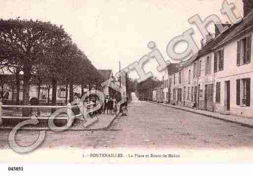 Ville de FONTENAILLES, carte postale ancienne