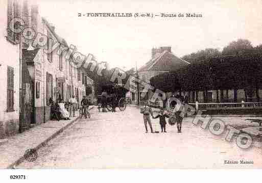 Ville de FONTENAILLES, carte postale ancienne