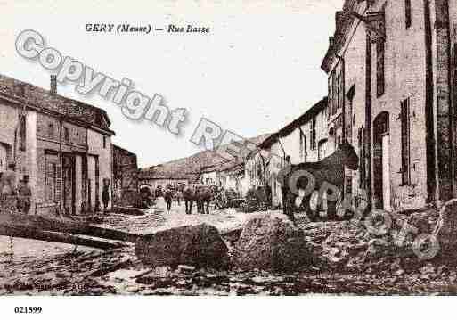 Ville de GERY, carte postale ancienne