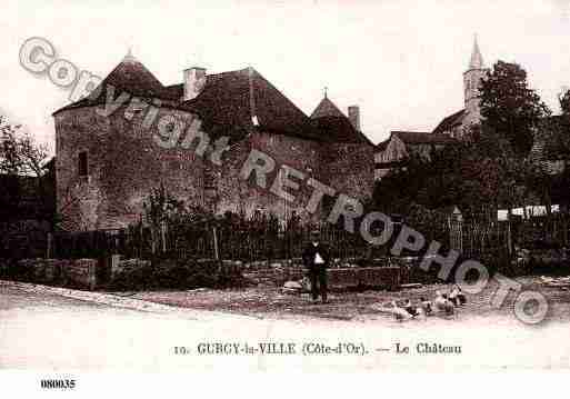 Ville de GURGYLAVILLE, carte postale ancienne