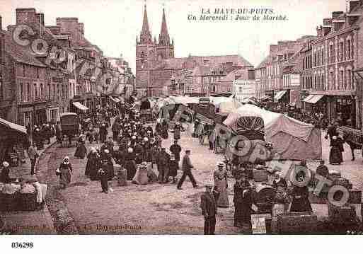 Ville de HAYEDUPUITS(LA), carte postale ancienne