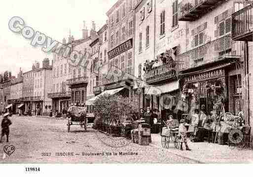 Ville de ISSOIRE, carte postale ancienne