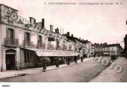 Ville de LESPARREMEDOC, carte postale ancienne