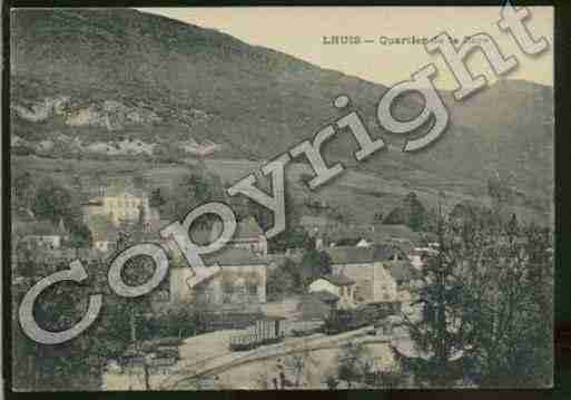 Ville de LHUIS, carte postale ancienne