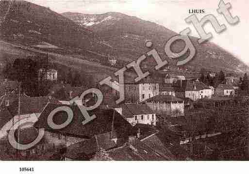 Ville de LHUIS, carte postale ancienne