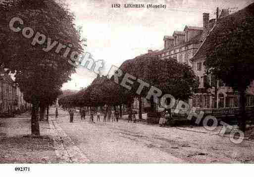 Ville de LIXHEIM, carte postale ancienne