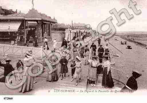 Ville de LUCSURMER, carte postale ancienne