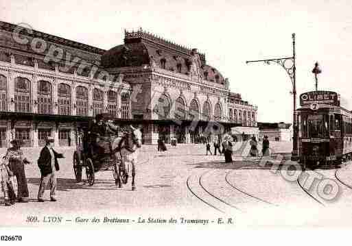 Ville de LYON, carte postale ancienne