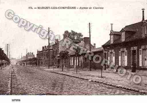 Ville de MARGNYLESCOMPIEGNE, carte postale ancienne