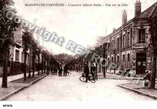 Ville de MARGNYLESCOMPIEGNE, carte postale ancienne