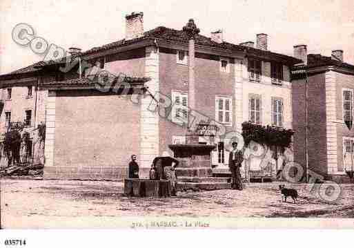 Ville de MARSAC, carte postale ancienne