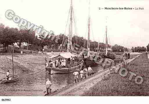 Ville de MESCHERSSURGIRONDE, carte postale ancienne