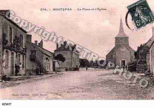 Ville de MONTAPAS, carte postale ancienne